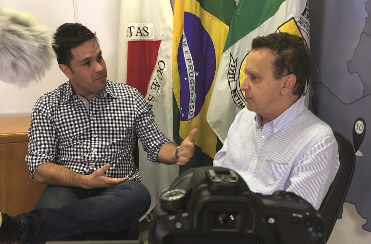 Juninho Sinonô já entrevistou o empresário e prefeito de Betim Vittorio Medioli