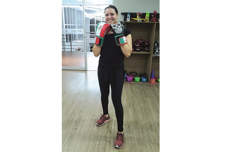 Fernanda, mamãe boxeadora