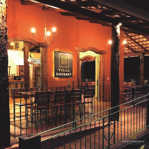 Restaurante da Villa Imperial Residence, em Funilândia